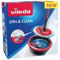 Produktbild: Vileda Spin & Clean Wischmopp Mikrofaser Schwarz und Rot