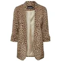 Produktbild: pieces Kurzblazer Bosella (1-tlg) Plain/ohne Details beige|braun XL (42)