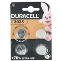 Produktbild: Duracell Batterie Lithium, Knopfzelle, CR2025, 3V Electronics, Retail Blister (4-Pack)