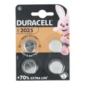 Produktbild: Duracell Batterie Lithium, Knopfzelle, CR2025, 3V Electronics, Retail Blister (4-Pack) 119345