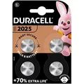 Produktbild: Duracell Knopfzelle CR2025 / DL2025, 150 mAh, Lithium, 4 Stück