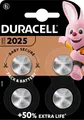 Produktbild: 20 Duracell CR 2025 / DL 2025 Lithium Knopfzelle Batterien im 4er Blister