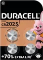 Produktbild: Duracell Specialty 2025, 3V Lithium Knopfzelle Batterie, CR2025 DL2025, 4er-Pack