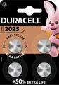 Produktbild: 4 Duracell CR 2025 / DL 2025 Lithium Knopfzelle Batterien im 4er Blister