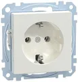 Produktbild: Merten MEG2301-0319 SCHUKO-Steckdose, System M, Steckklemmen, polarweiß glänzend