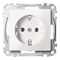 Produktbild: Merten SCHUKO-Steckdose pws/gl mit Steckklemme MEG2301-0319