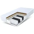 Produktbild: Taschenfederkernmatratze HOME DOUBLE H3 H5 90x200, 140x200, 180x200 cm & weitere Größen, FDM, 21 cm hoch, (Allergiker geeignet) 160 cm x 200 cm x 21 cm