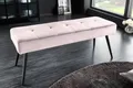 Produktbild: riess-ambiente Sitzbank BOUTIQUE 100cm rosa / schwarz (Einzelartikel, 1-St), Wohnzimmer · Samt · Metall · Esszimmer· Flur · Schlafzimmer