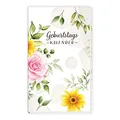 Produktbild: TRÖTSCH - Taschenkalender Geburtstagskalender Blumen | Jahresunabhängiges Geburtstagskalenderbuch | Eintragebuch Geburtstagsplaner | Immerwährend: ... Eintragebuch Geburtstagsplaner