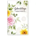 Produktbild: Buchkalender Trötsch Taschenkalender Geburtstagskalender Blumen