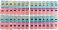 Produktbild: 4x Massive Pillendose Medikamentenbox Tablettenbox Pillenbox Tablettendose 1 Wo.