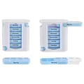 Produktbild: 2x Tablettenbox 7 Tage 4 Fächer Pillenbox Reise Box Medikamentenbox