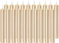 Produktbild: BRUBAKER Spitzkerze 20er Pack Geburtstagskerzen Blassgold 9,5 cm - Geburtstag Spitzkerzen (für Geburtstag, Magie, Rituale, 20-tlg., oder Partydekoration), Dekokerzen mit 1,25 cm Durchmesser - Stabkerzen Leuchterkerzen