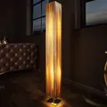 Produktbild: Moderne Designer Stehlampe PARIS 120cm gold Stehleuchte Bodenlampe Stehlampe
