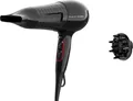 Produktbild: Rowenta x Karl Lagerfeld CV591L Powerline Haartrockner | 2100 Watt | Ionen-Booster | energiesparender Motor | Kaltlufttaste | 6 Geschwindigkeits-/Temperatureinstellungen | Thermo Control | Schwarz/Rot