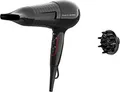 Produktbild: Rowenta x Karl Lagerfeld Haartrockner CV591L Powerline | 2100 Watt | Ionen-Funktion | Diffusor | 3 Heizstufen | schwarz