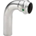 Produktbild: Viega Sanpress Inox Bogen, 15 mm, 90 Grad, I X A, Edelstahl (Pressverbindung) (435707)