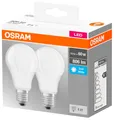 Produktbild: 2er Pack Osram LED Lampe BASE Classic A 8.5W neutralweiss E27 4058075152670 wie