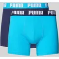 Produktbild: PUMA Trunks mit Label-Detail im 2er-Pack in Aqua, Größe L