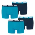 Produktbild: PUMA Herren Boxer Boxershorts Shorts Unterhosen Comfort Stretch 4er Pack, Wäschegröße:L, Artikel:-013 Speed Blue