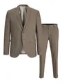 Produktbild: Jack & Jones Anzug JPRFRANCO Extra schmal, pflegeleicht, stilvoll mit fallendem Revers Materialmix aus Polyester, Viskose und Elasthan