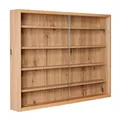 Produktbild: Inter Link - Sammlervitrine - Hängevitrine - Wandregal - Glasvitrine - Wandvitrine - Hängeregal - Schaukasten - MDF - Eiche Artisan Nachbildung (80x60x9.5 cm) Artisario