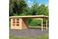 Produktbild: Karibu Gartenhaus Arnis, BxT: 242x238 cm, (Set), mit Anbaudach 2,80 m Breite