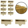Produktbild: Lattenhalter Kappen Lattenrost Bett Bettlatten Federleisten 10 Stück 55 x 8 mm