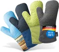 Produktbild: LauterSchutz® Ofenhandschuhe als Paar - Topfhandschuhe mit Silikon-Beschichtu...