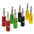 Produktbild: Bananenstecker 8er Set, farbig sortiert Bananen Stecker 4 mm² Löt/Schraub Banana
