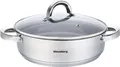 Produktbild: Klausberg Flache Bratpfanne 28 cm Edelstahl Inox Satin