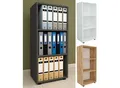 Produktbild: VCM Holzregal stehend platzsparender Aktenschrank Maße ca. H. 108 x B. 49 x T. 32 cm Elegantes Regal Büroregal – Ulas 3f