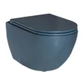 Produktbild: Wand WC Combi-Pack Elanda Wand-WC blue royal matt spülrandlos WC Sitz Softclose