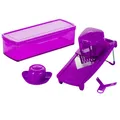 Produktbild: Genius - Speed Slicer Medium Set 6-tlg Lila Hobeln Juliennes Aufbewahren 17069