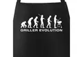 Produktbild: MoonWorks Grillschürze Grill-Schürze für Männer Griller Evolution, mit kreativem Aufdruck