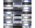 Produktbild: Glasmosaik NIGHT 58X mix schwarz/silber 29,8x29,8 cm