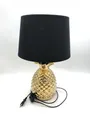 Produktbild: Reality Leuchten Pineapple Tischleuchte, Keramik, Schwarz/Gold, Höhe 43cm