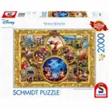 Produktbild: Schmidt Spiele Puzzle Disney Mickey & Minnie Dream Collage II Kinkade 2000 Teile