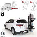 Produktbild: Skiträger für Anhängerkupplung für 6 Paar Ski oder 4 Snowboards TowCar Cerler