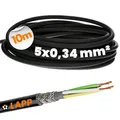 Produktbild: Lapp 10m LiYCY 5x0,34 mm² Geschirmte Steuerleitung - Signalkabel Schwarz