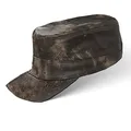 Produktbild: Black Forest Fox Herren Damen Leder Cuba Army Cap Hut Schirmmütze in versch. Farben & Leder (Vintage-Brown)
