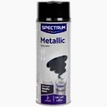 Produktbild: Spectrum Sprühlack Schwarz Metallic 400ml Spray für Holz Metall Glas Textilien