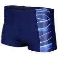 Produktbild: Aquarti Badehose Aquarti Herren Badehose Kurz Sportlich Streifen blau 7XL