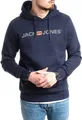 Produktbild: Jack & Jones Hoodie mit Kängurutasche, mit Kapuze, mit Logodruck