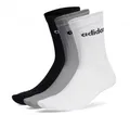 Produktbild: adidas Performance adidas Sportsocken Linear Crew Cushioned (Baumwolle) weiss/grau/schwarz - 3 Paar