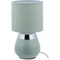 Produktbild: Relaxdays Nachttischlampe Eisen Stoff Grün Touch 32 cm x 18 cm 0,7 kg
