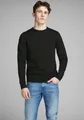 Produktbild: Jack & Jones Rundhalspullover JJEBASIC mit Rundhals, ideal für Job und Freizeit unifarben, modisch, slim fit, Baumwolle, Rundhals