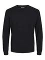 Produktbild: JACK & JONES Herren Rundhals Pullover 100% Baumwolle Schwarz S