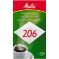 Produktbild: Melitta Pyramiden Kaffeefilter Filtertüten 206 weiß 200 Stück