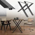 Produktbild: Tischbeine Tischgestell X-Tischbeine Industriedesign Stahl 60 x 72 cm Anthrazit